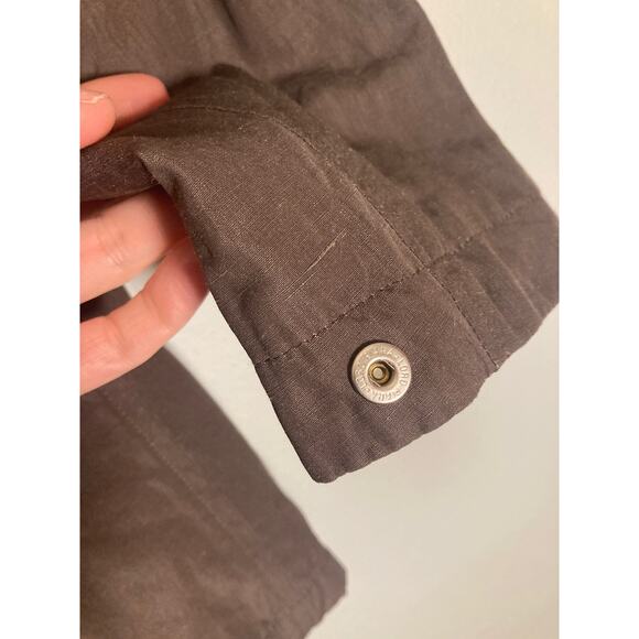 Loro Piana Storm System Brown Mid-length Jacket Luxury Wool/ Linen/ Silk ~ Sz 42 - Picture 11 of 12